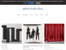 Tablet Screenshot of galeriefrankelbaz.com